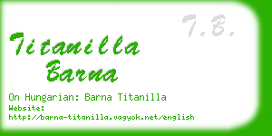 titanilla barna business card